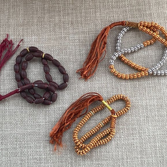 Prayer Tasbeeh Lot of 3 Prayer Beads Religious Beads Pray Tasbeh New - Picture 2 of 10
